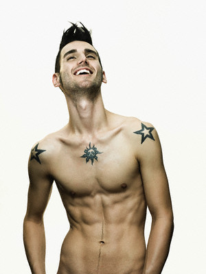 nautical star tattoos on chest. star tattoos for men on chest